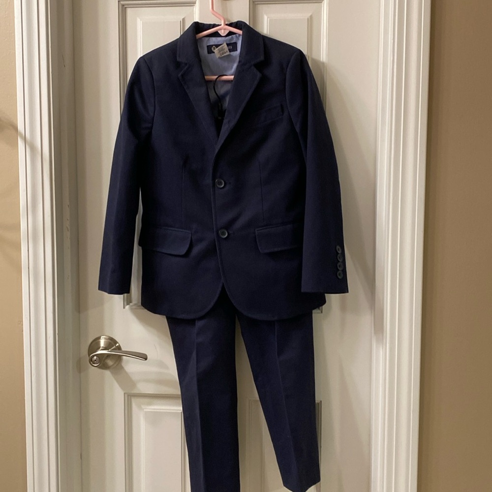 Navy Crewcuts suit size 6-7